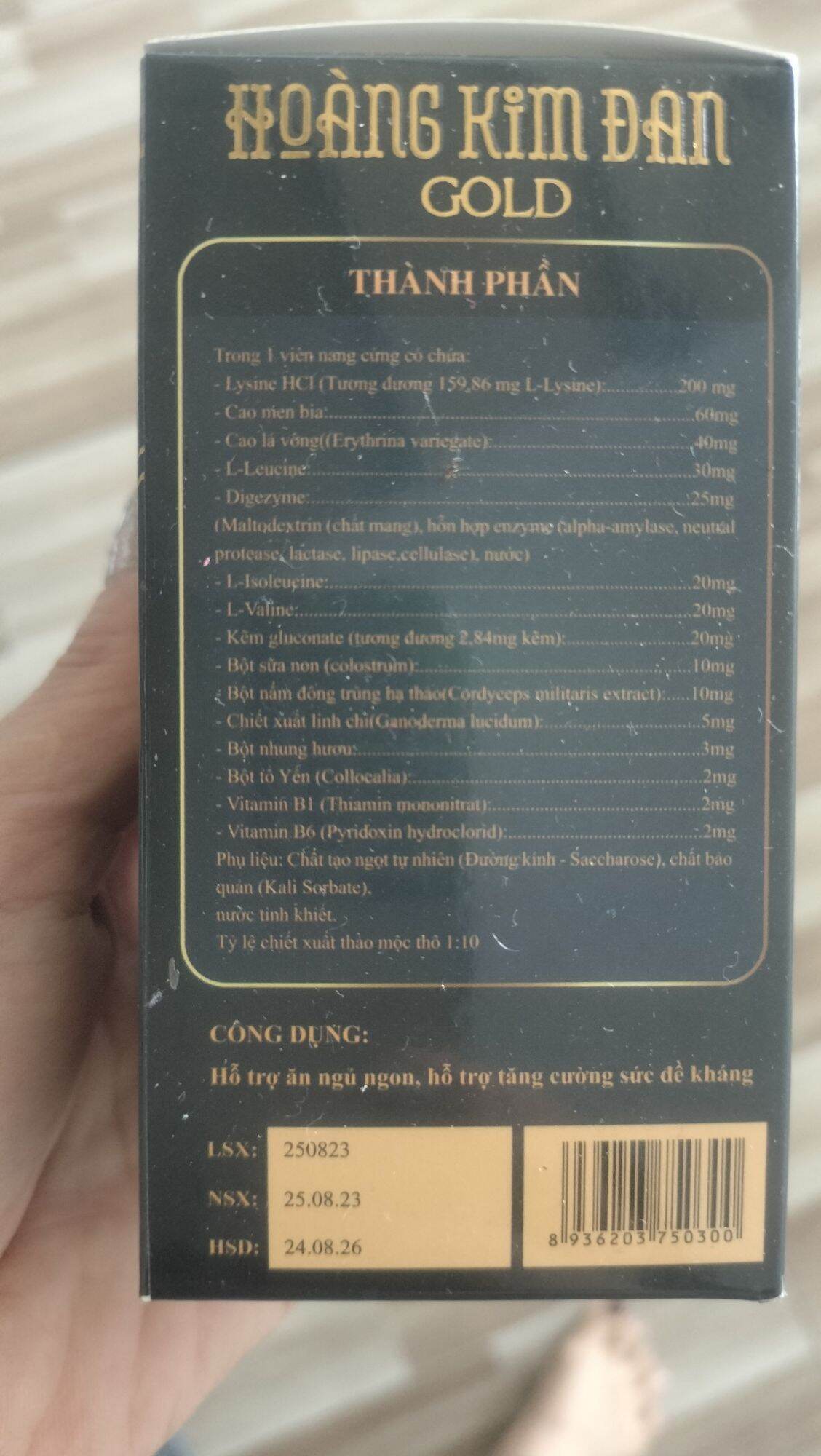 Tăng Cân Hoàng Kim Đan ( mẫu mới)