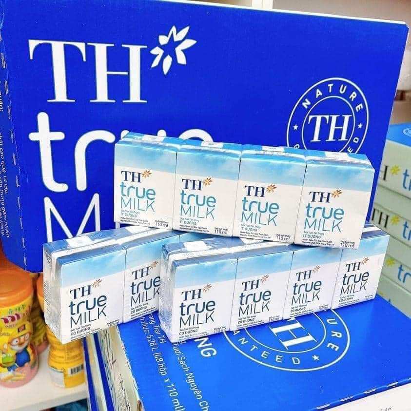 SỮA TH TRUE MILK ÍT ĐƯỜNG 110ml(48hop)