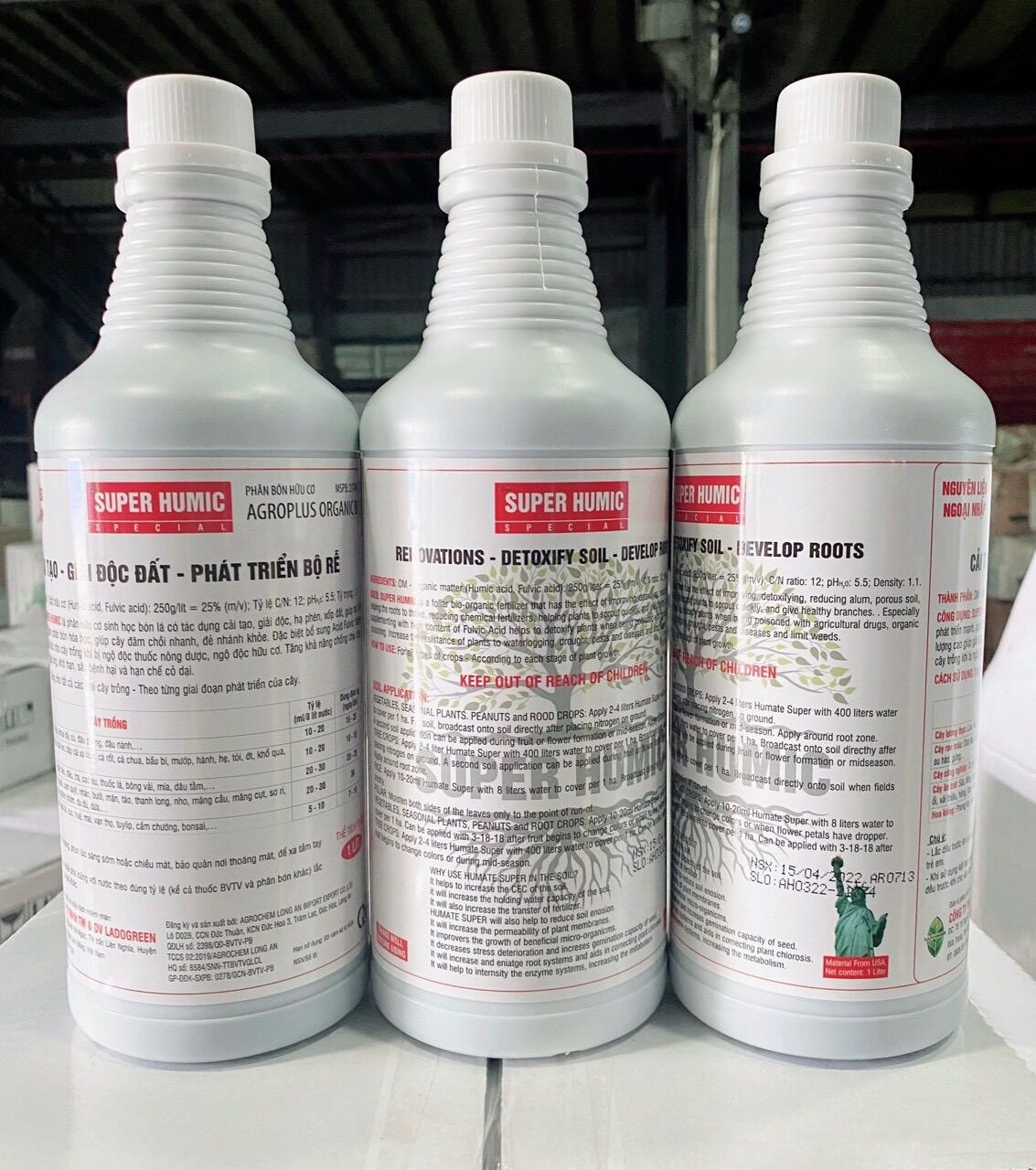 Humic Siêu Kích rễ chai 1 lít