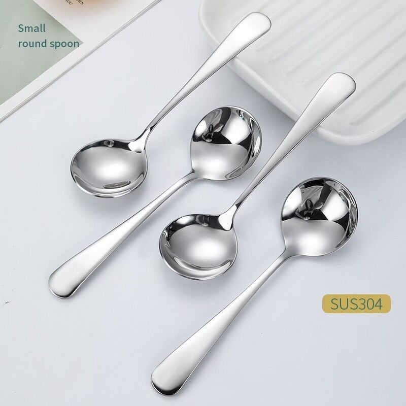 Muỗng, Thìa đầu tròn inox SU304 - M44