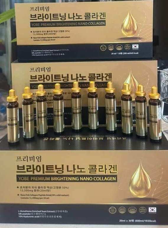 Collagen Nano trắng da cao cấp Yobe (1set nhỏ 10 lọ)