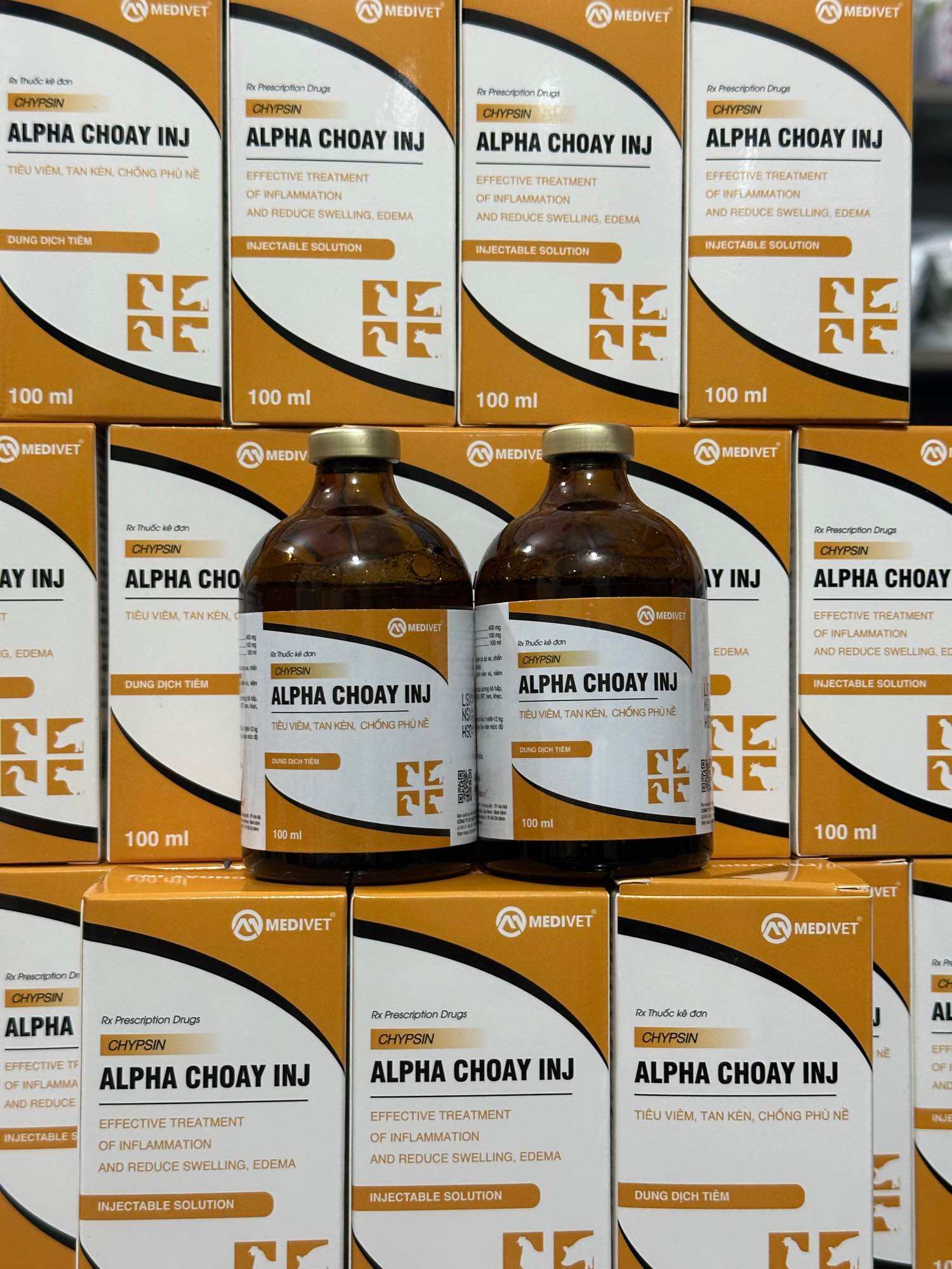 Alpha choay 100ml - tiêu viêm giảm phù nề sưng đauhỗ trợ b.ệnh hô hấp trên