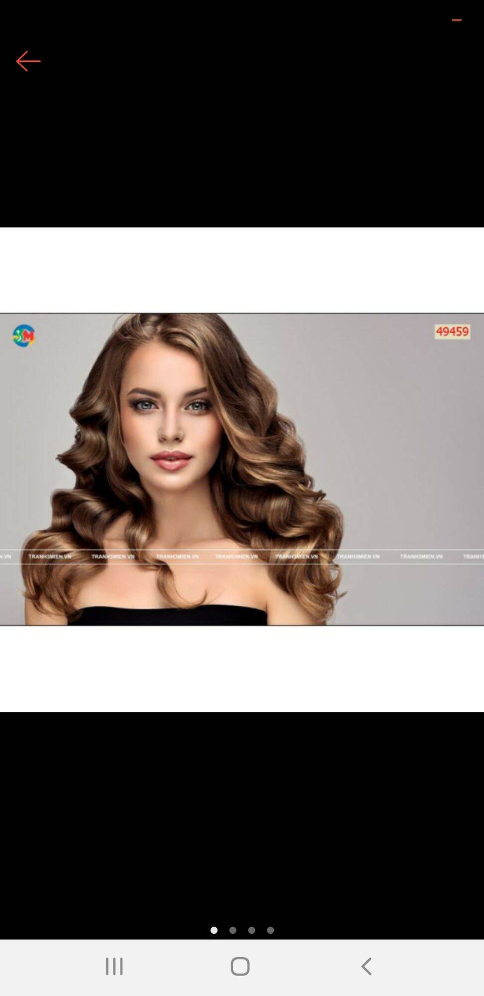 Tranh dán tường 3D trang trí salon tóc keo sẵn