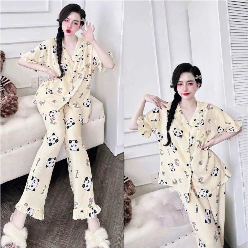 Đồ bộ Đũi Xốp Form chuẩn Bigsize 55-100kg - Chất mát