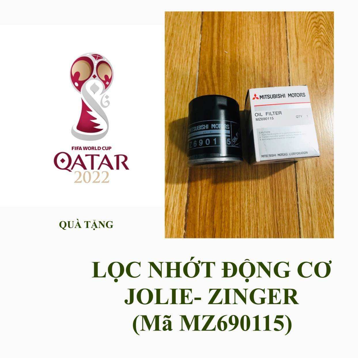 Lọc nhớt ô tô Misubishi Jolie, Zinger