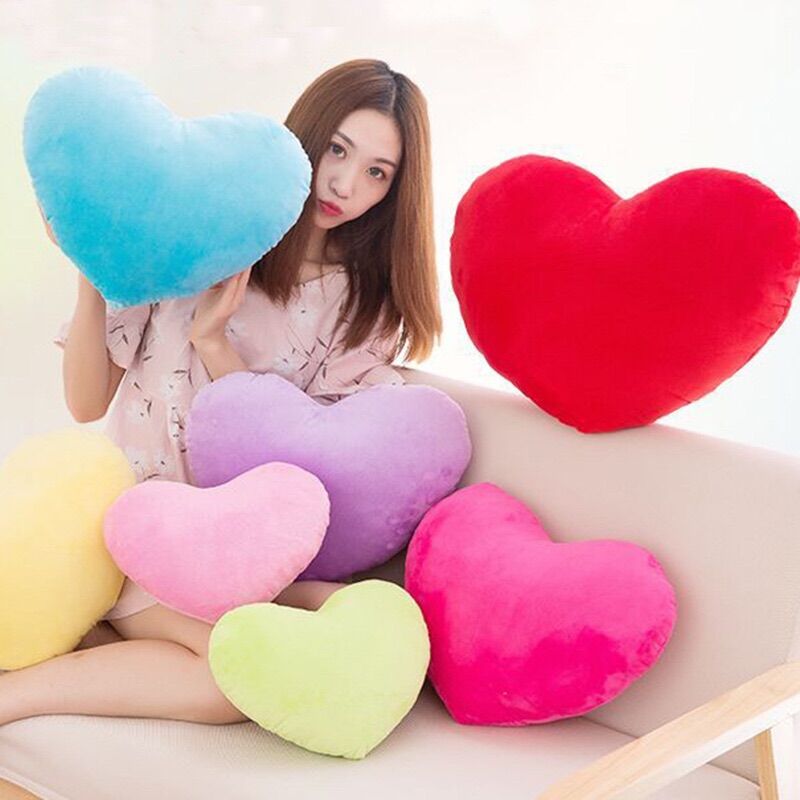 [HCM]Gối bông tựa lưng hình trái tim