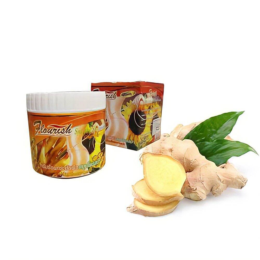 Kem Thoa Tan Mỡ Bụng Gừng Flourish Thái Lan - 500ml
