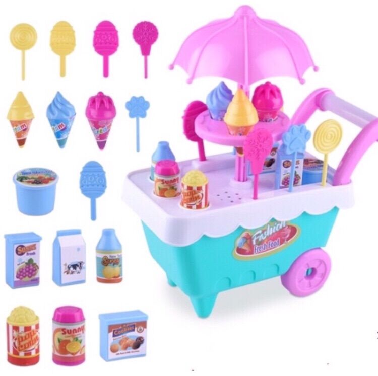 Xe đẩy kem có ĐÈN NHẠC cho bé