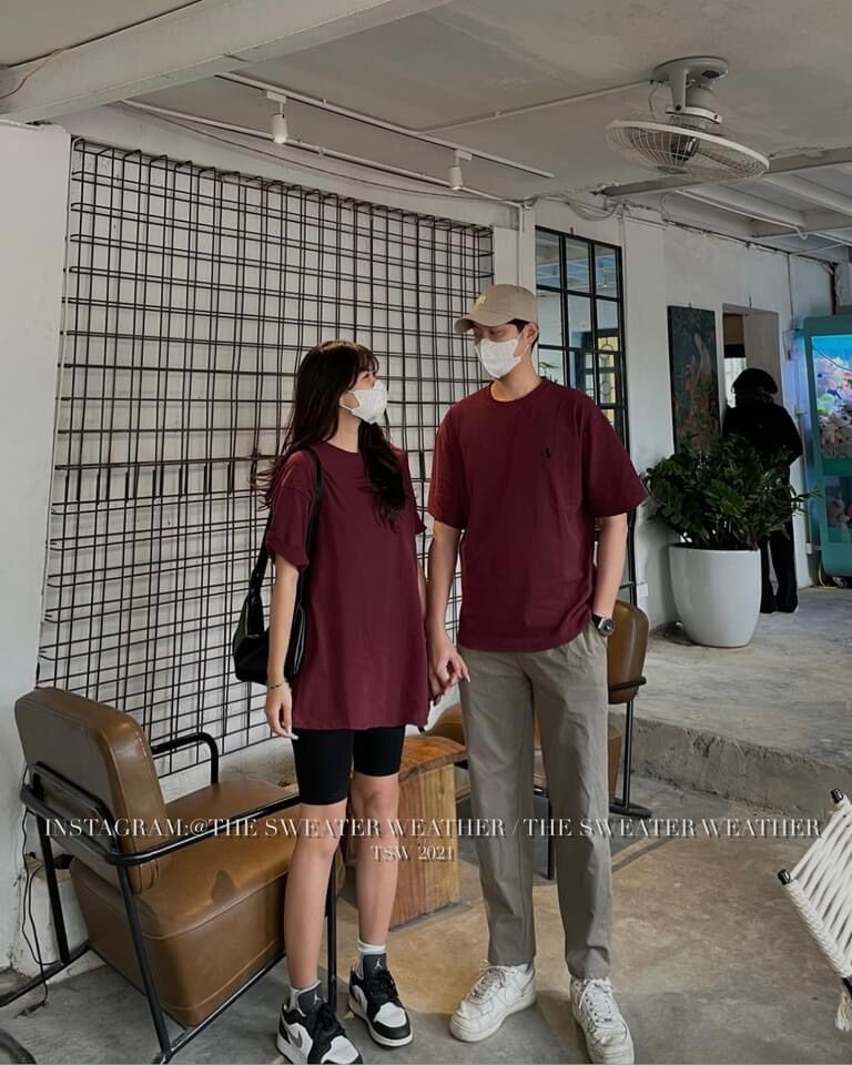 Áo phông thêu hình nhỏ basic oversize the.sweaterweather TSW