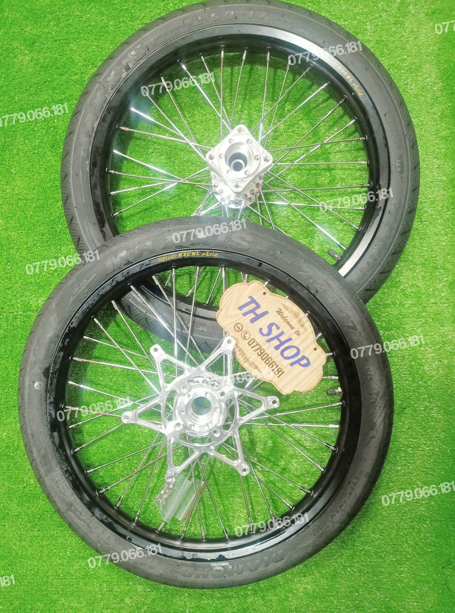 BÁNH CĂM SONIC ĐÙM DRAG KÈM LÒNG CNC NIỀNG EXCEL THÁI VỎ RUỘT MAXXIS ĐÃ RÚT CĂM VÔ VỎ RUỘT