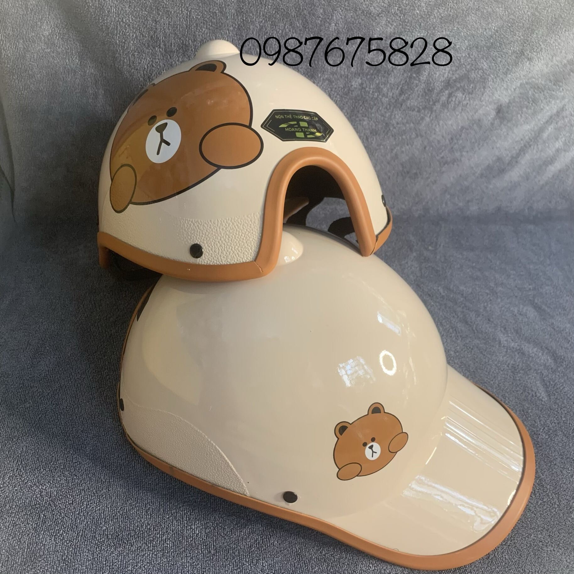 🐯  🐯 Nón nảo hiểm kết gấu dâu chuẩn cty chính hãng