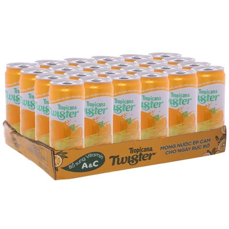 NƯỚC CAM ÉP TWISTER LON 320 ML