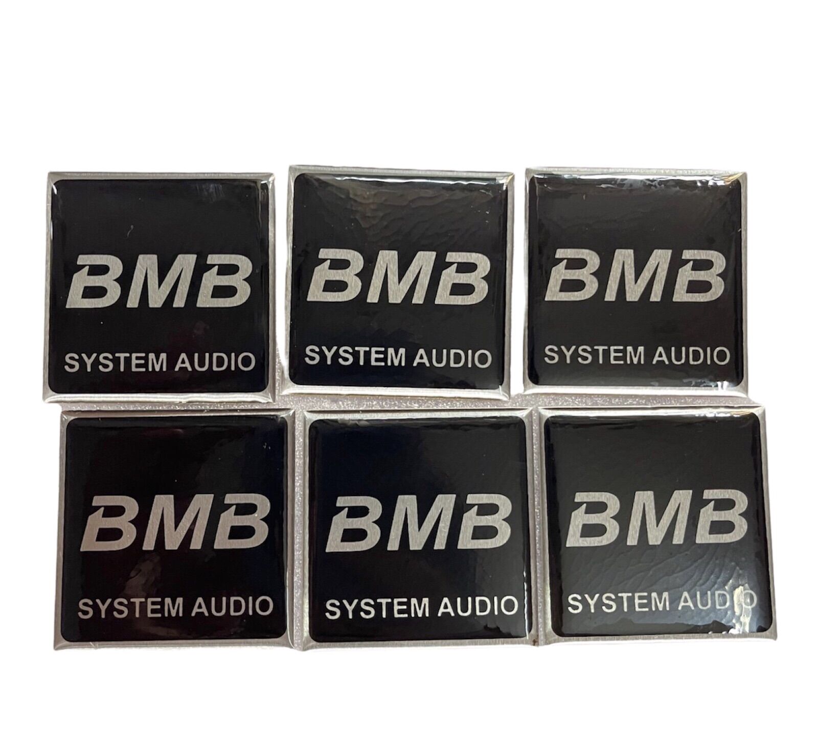 TEM NHÔM DÁN THÙNG LOA LOGO BMB CHO AE ĐAM MÊ ÂM THANH TỰ ĐÓNG THÙNG LOA - KÍCH THƯỚC 5CMx5CM