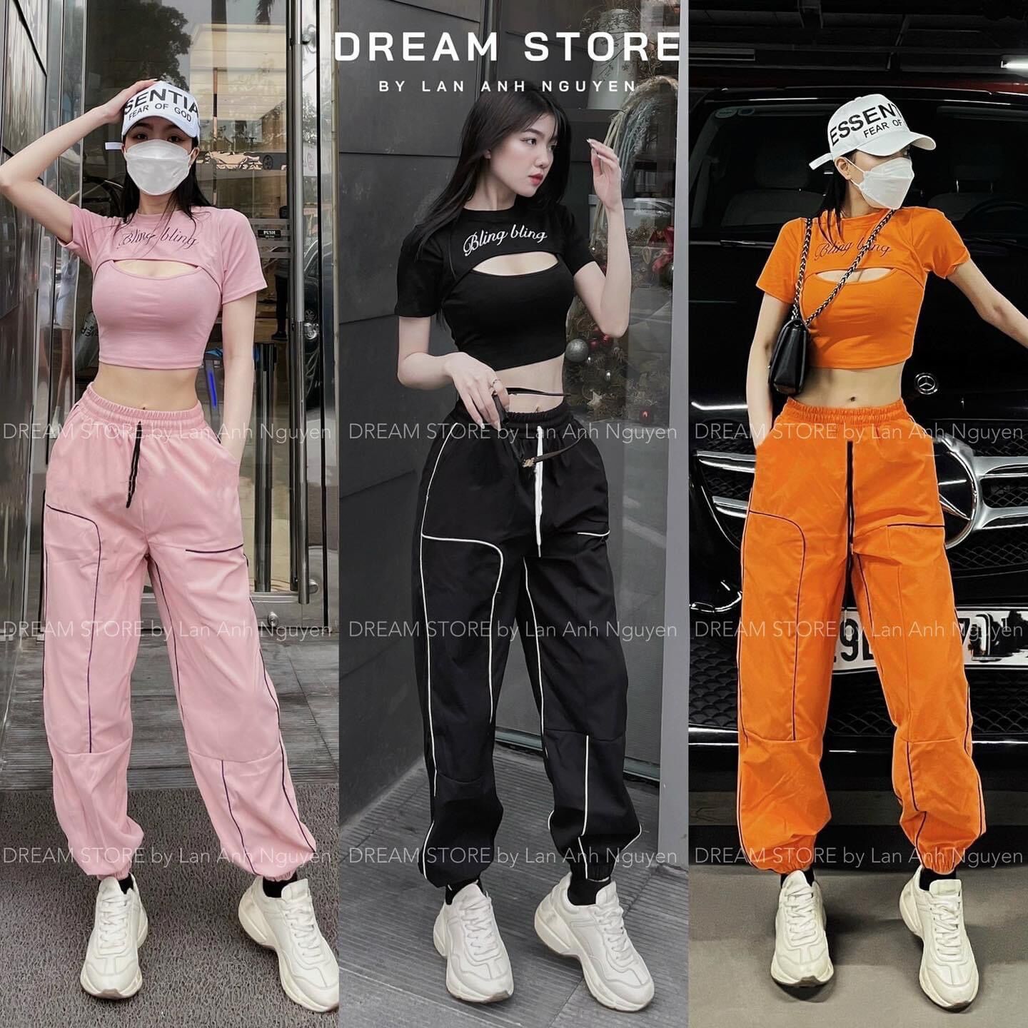 Sét bộ croptop bling kẹp mí full size