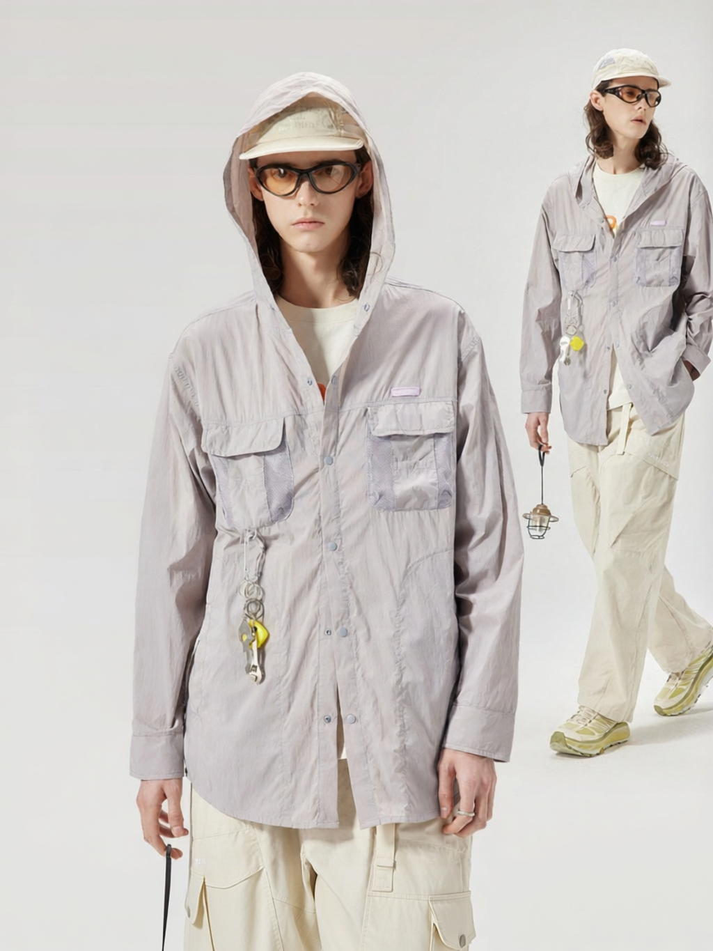 Guuka | Hooded Sun-Protective Cooling Breathable Skin Shirt - Thương hiệu Guuka Giá 1,394,000 Đồng*Miễn phí vận chuyển