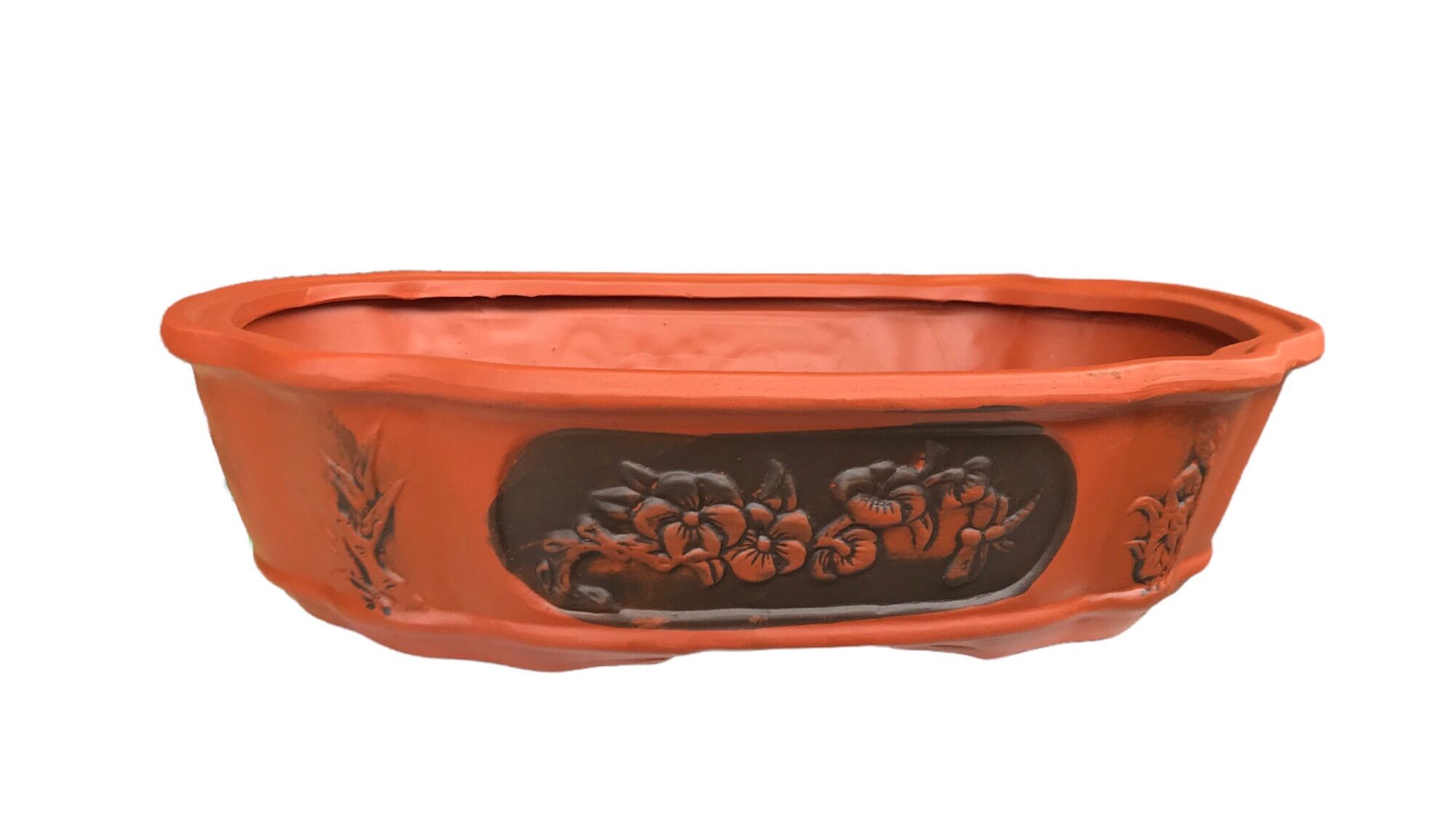 Chậu đất nung bonsai hình ovan size 1