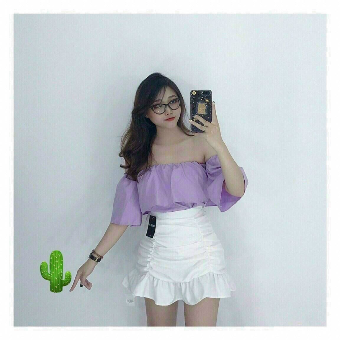 Sét đầm đuôi cá trễ vai xinh lắm ạ pcbyn