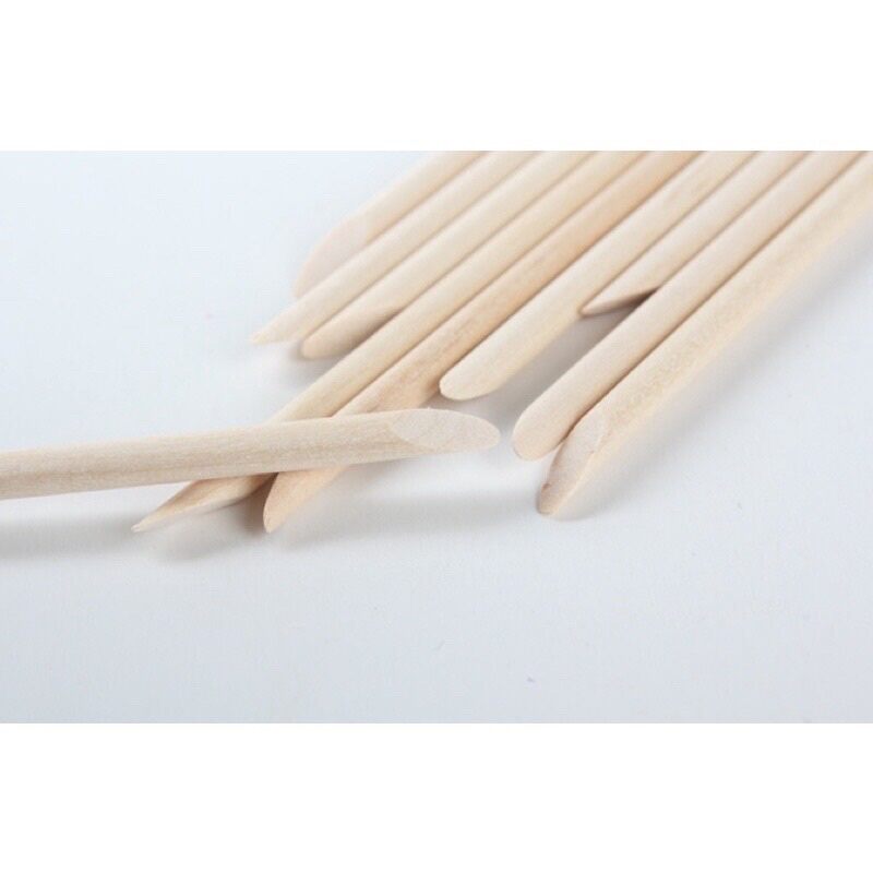Set 5 que gỗ đẩy da, que gỗ làm nail, tháo móng giả