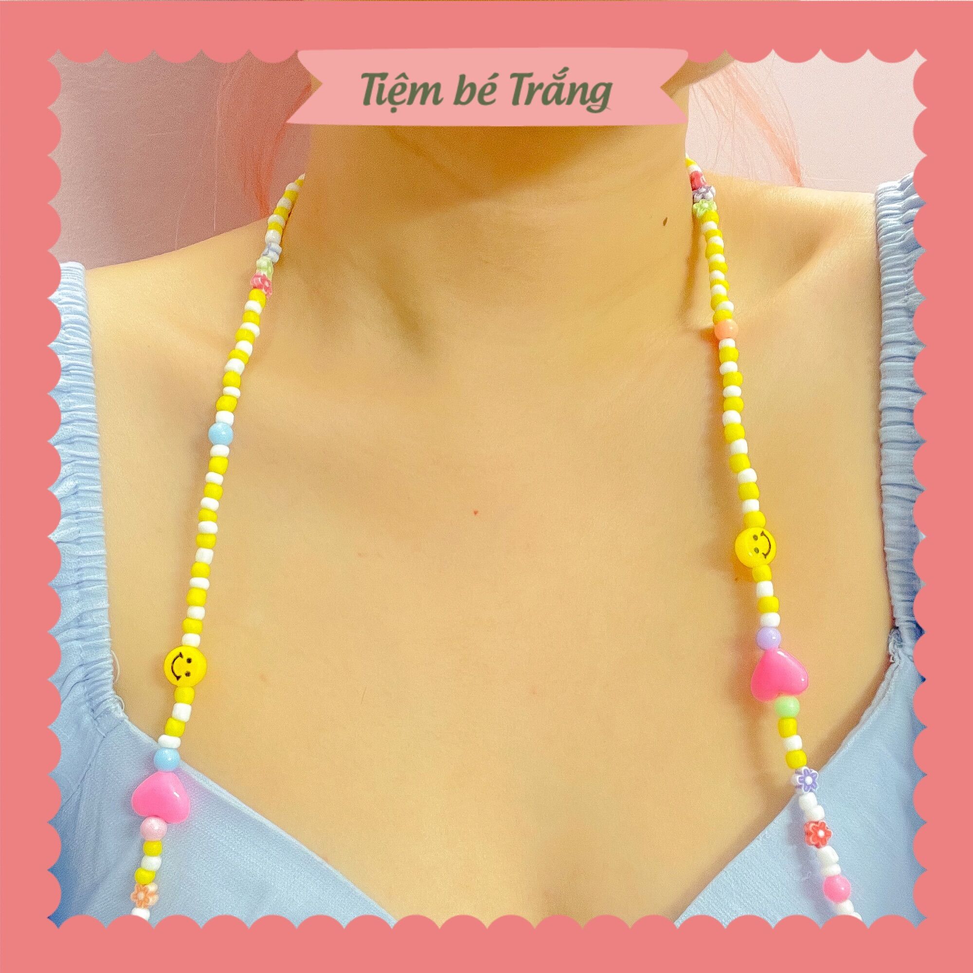 Dây Đeo Khẩu Trang Hạt Cườm - Joy