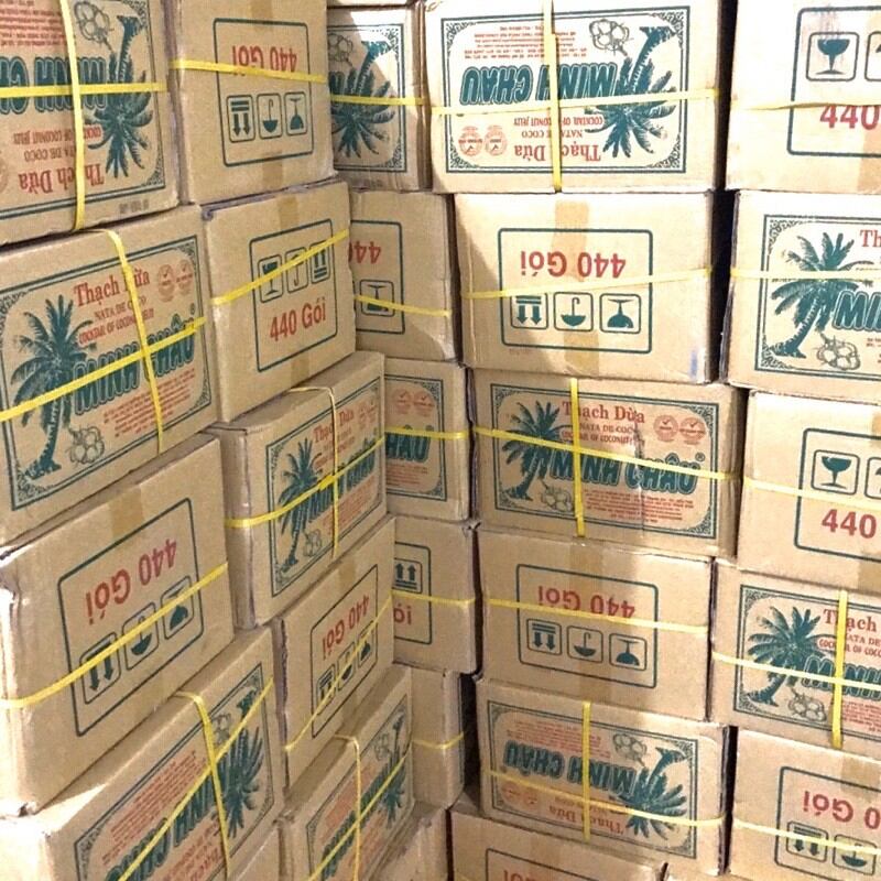 Bịch 22 gói thạch dừa Minh Châu ngon mát