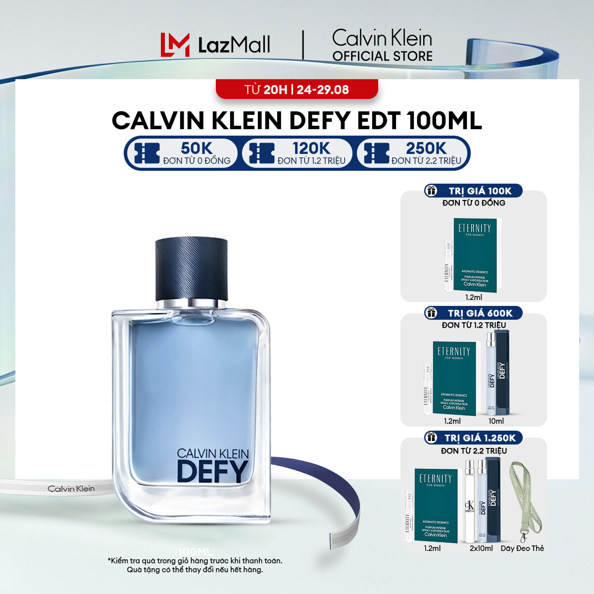 Nước hoa nam calvin klein defy edt 100ml