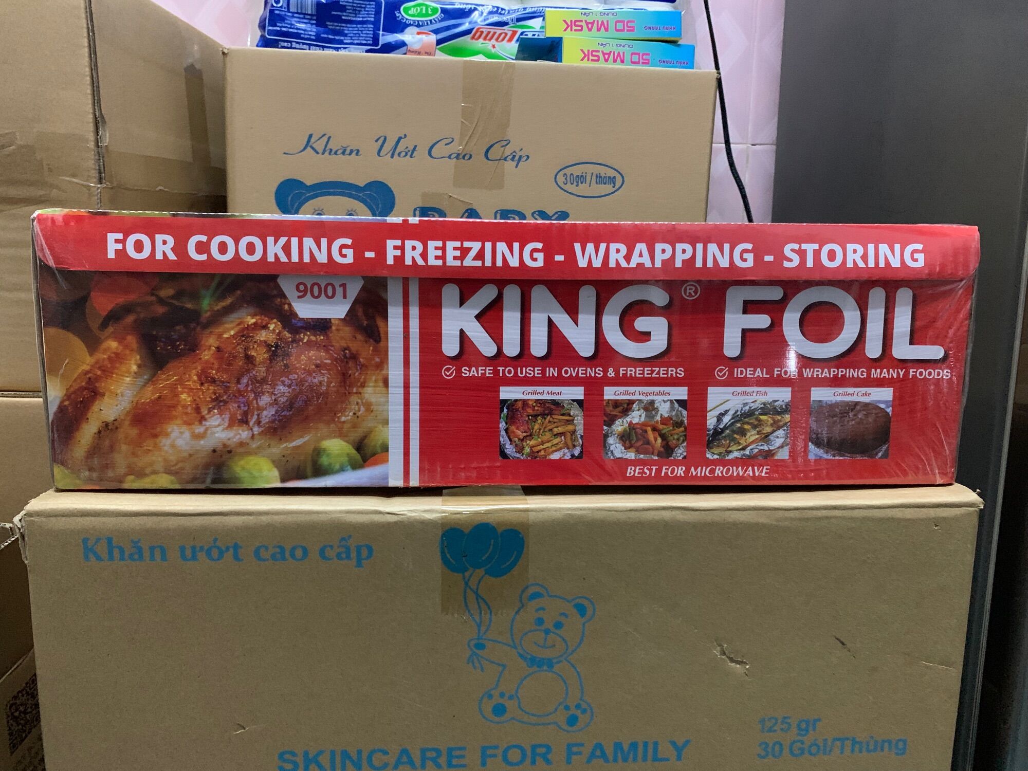 GIẤY BẠC NƯỚNG THỰC PHẨM KING FOIL- SIZE 45CM- 3KG