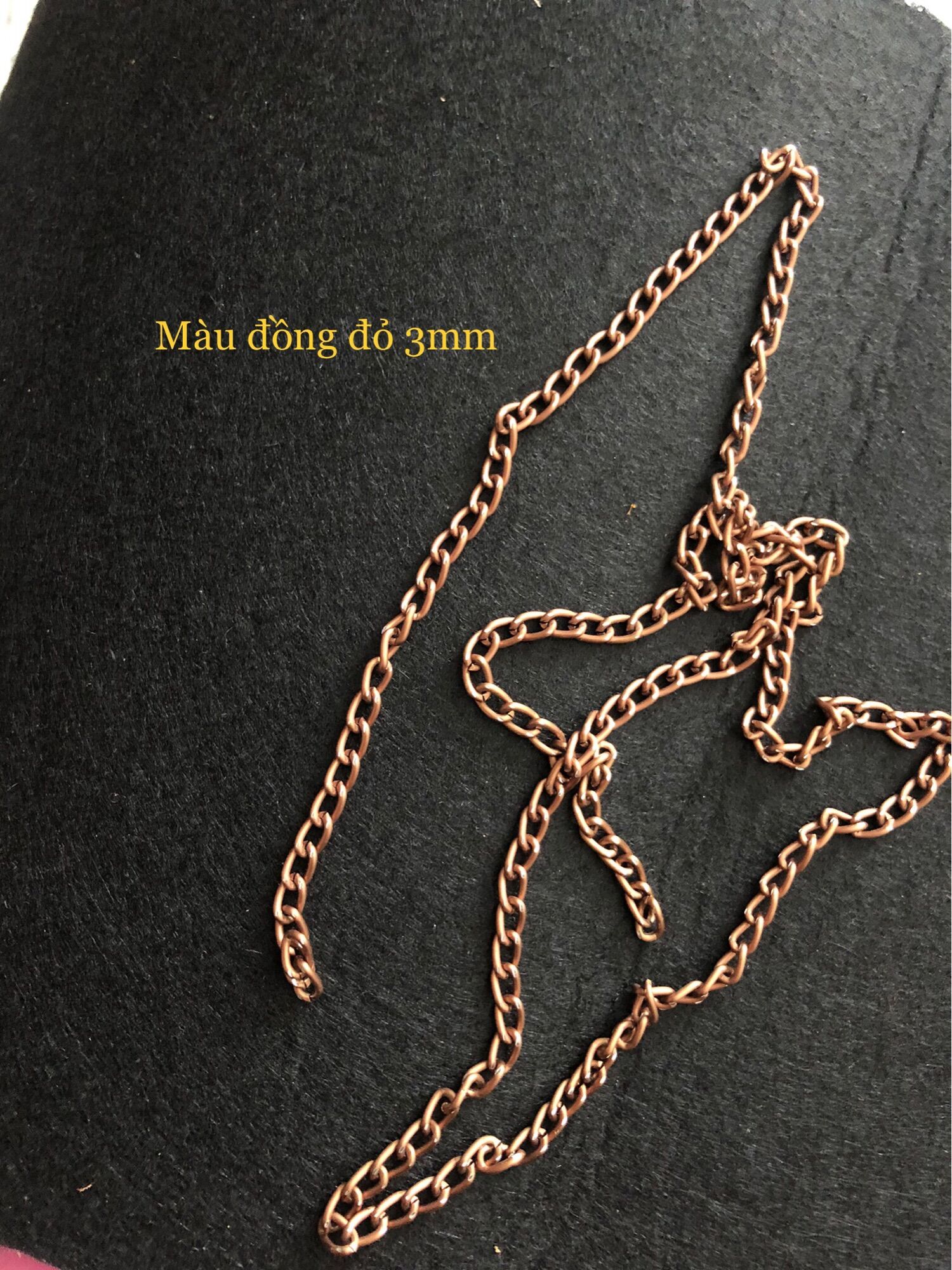 Dây xích làm vòng tay, dây chuyền, phụ kiện trang trí, nguyên liệu handmade, diy