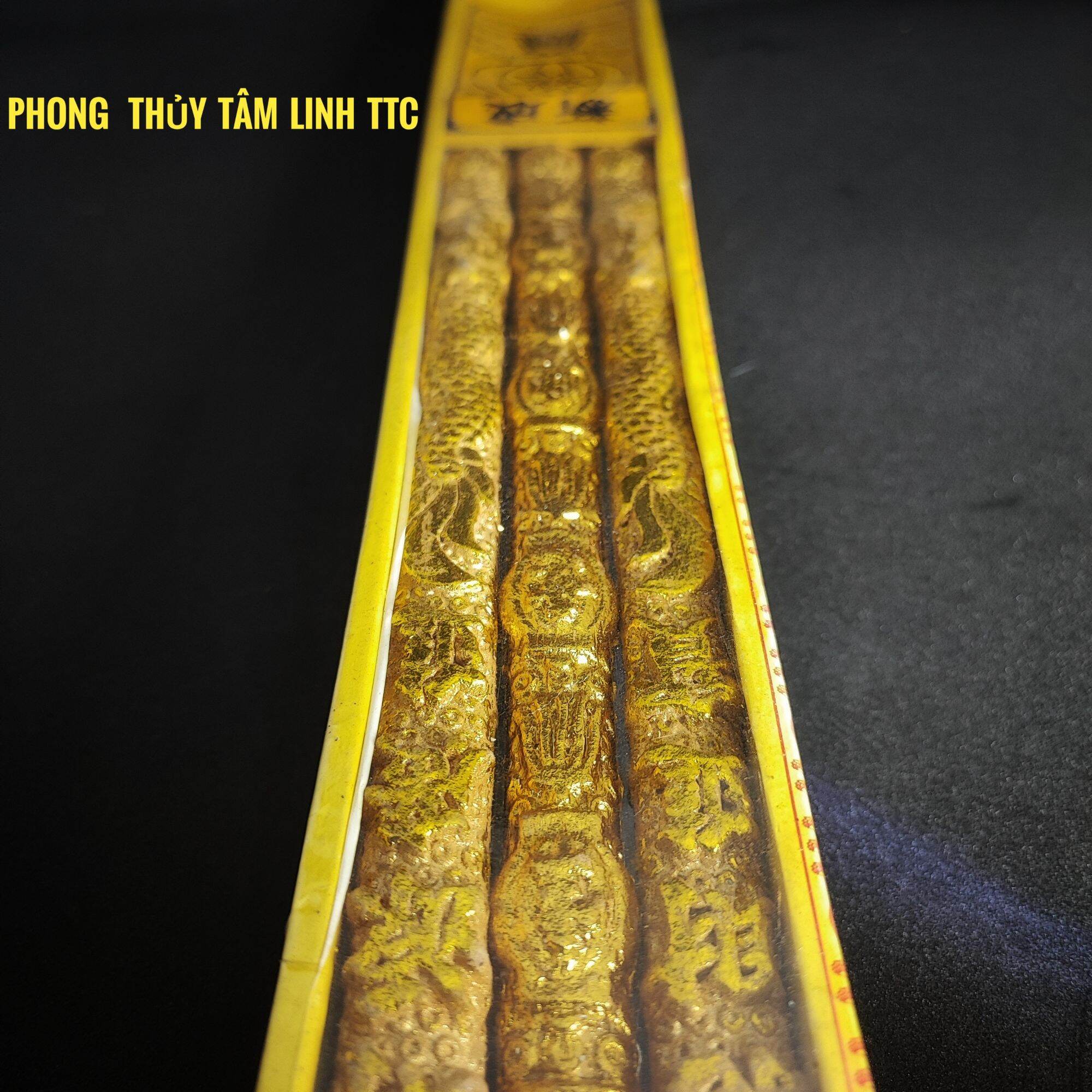 Nhang rồng 3 cây màu vàng 4 Tấc ( 40cm )