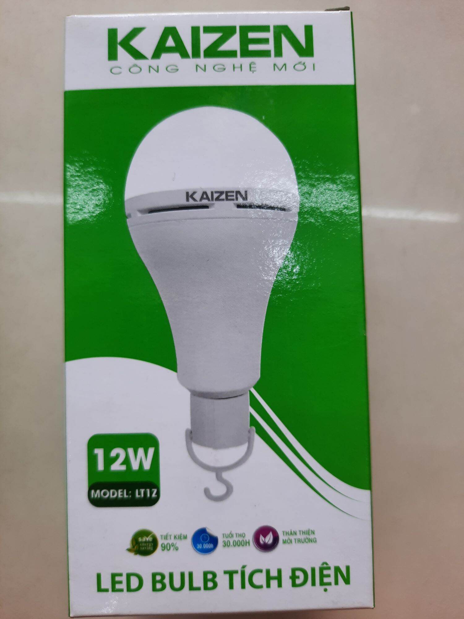 Bóng đèn led bulb tích điện Kaizen 12w, 20w.