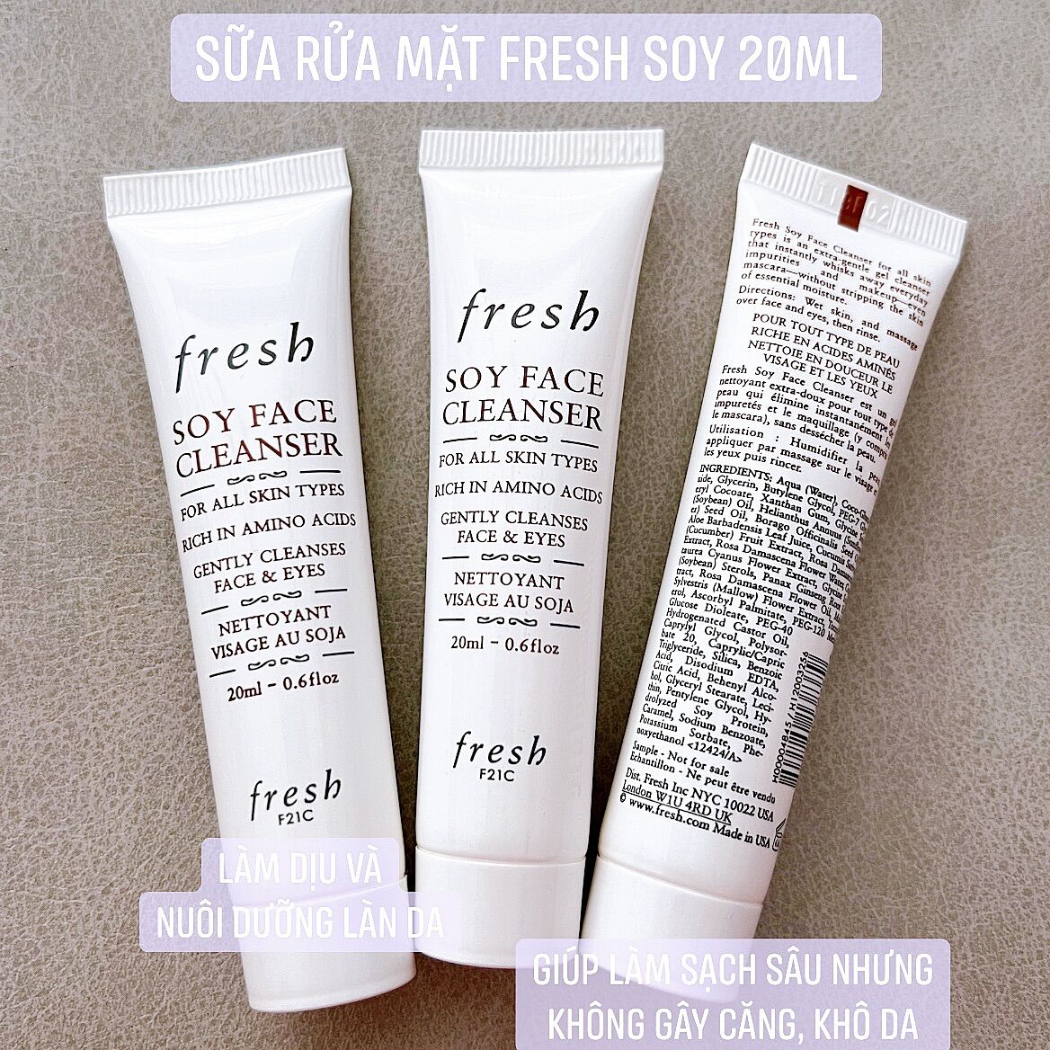 Sữa Rửa Mặt Đậu Nành Fresh Soy Face Cleanser