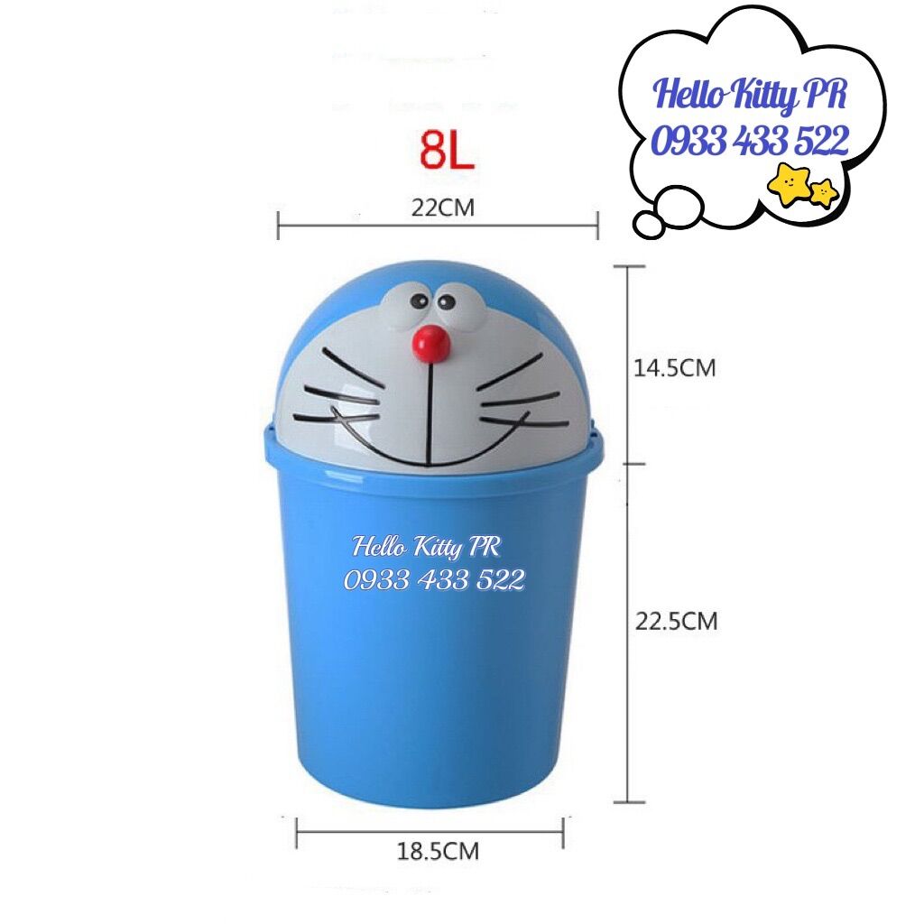 Thùng rác 3D Doremon Doraemon - HelloKitty PR