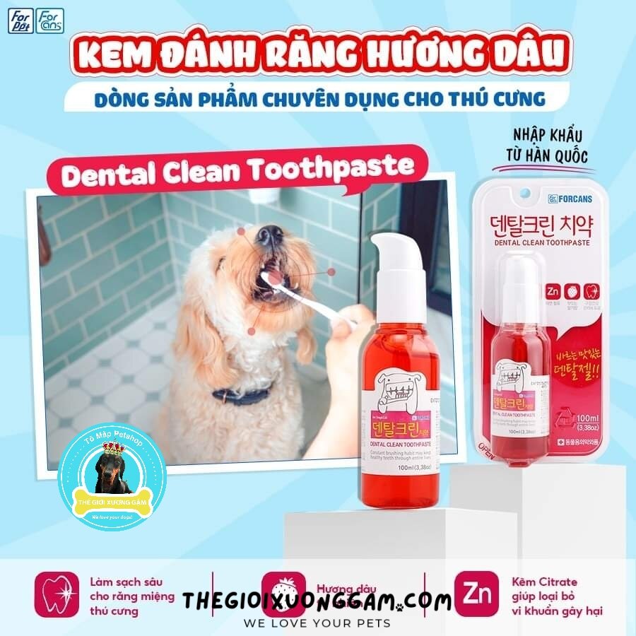 Forcans toothpaste kem đánh răng chuyên dụng cho chó 100ml