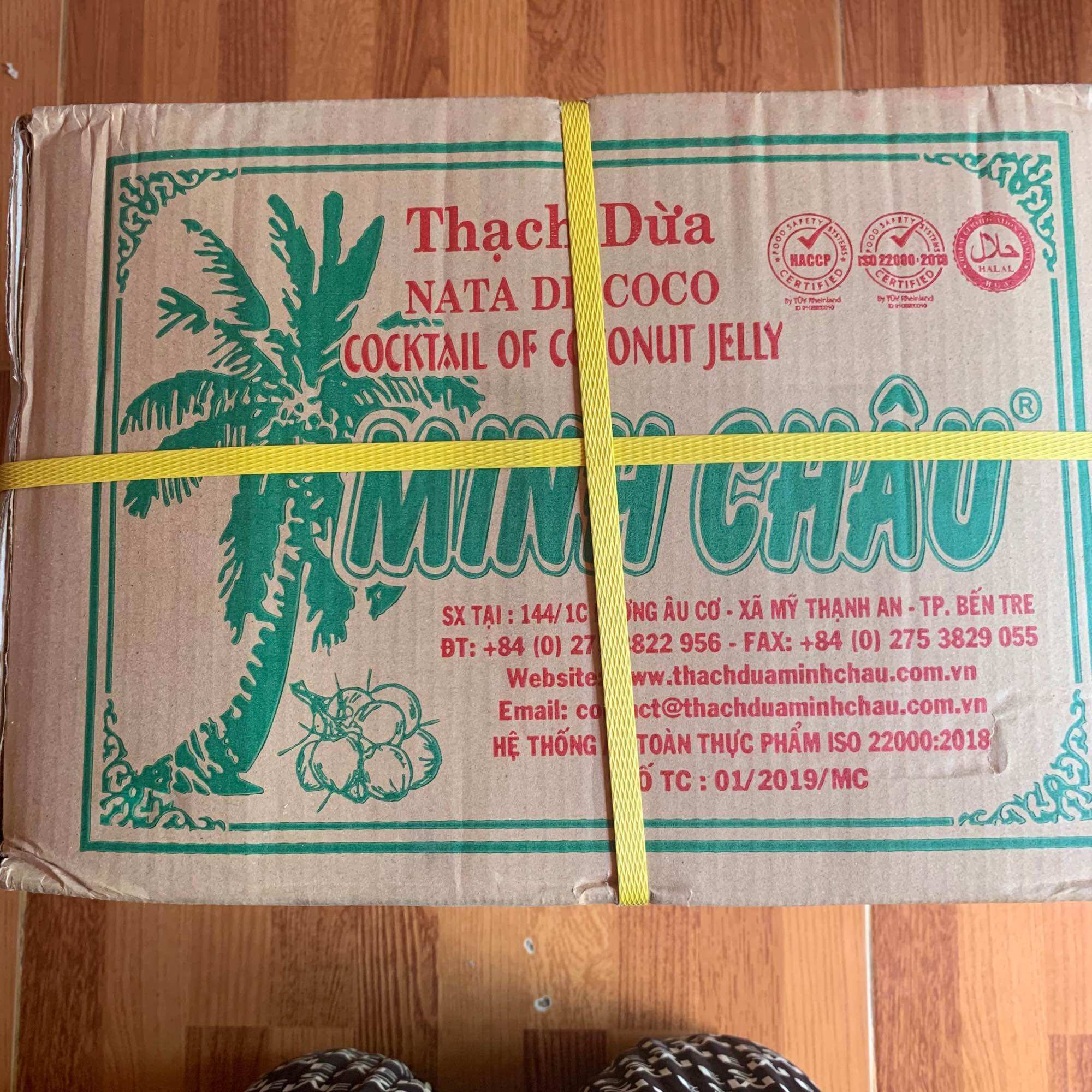 Thạch dừa minh châu bến tre 1 bịch 22 gói
