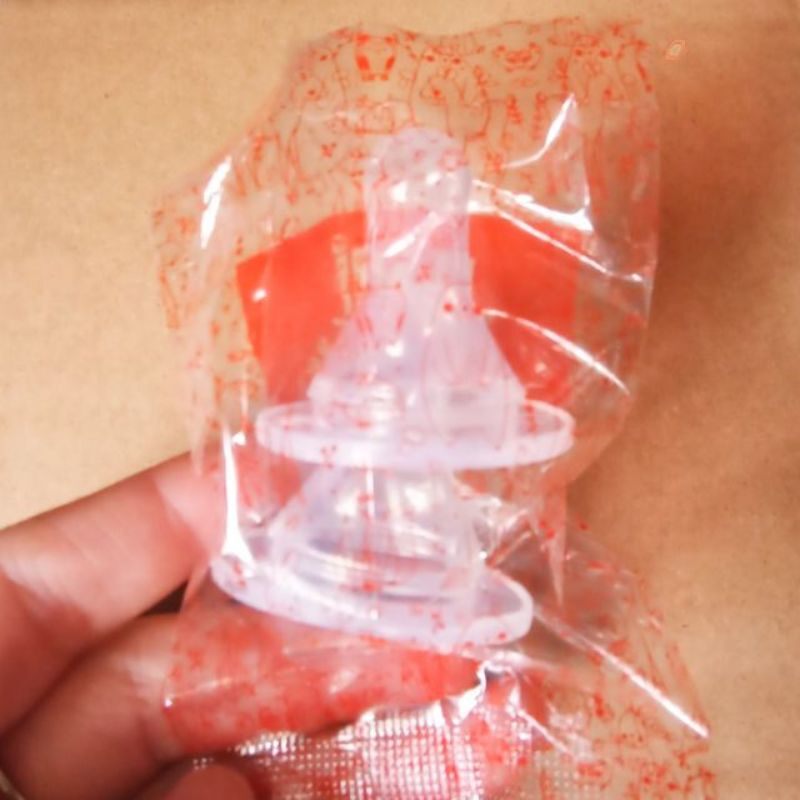 Bịch 2 cái Núm vú bình sữa cổ thường hiệu Jumi