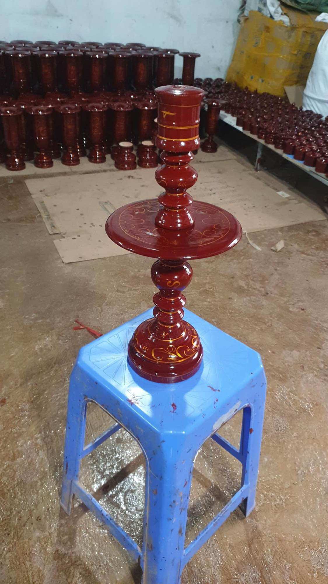 đèn nến sơn vẽ mít ta