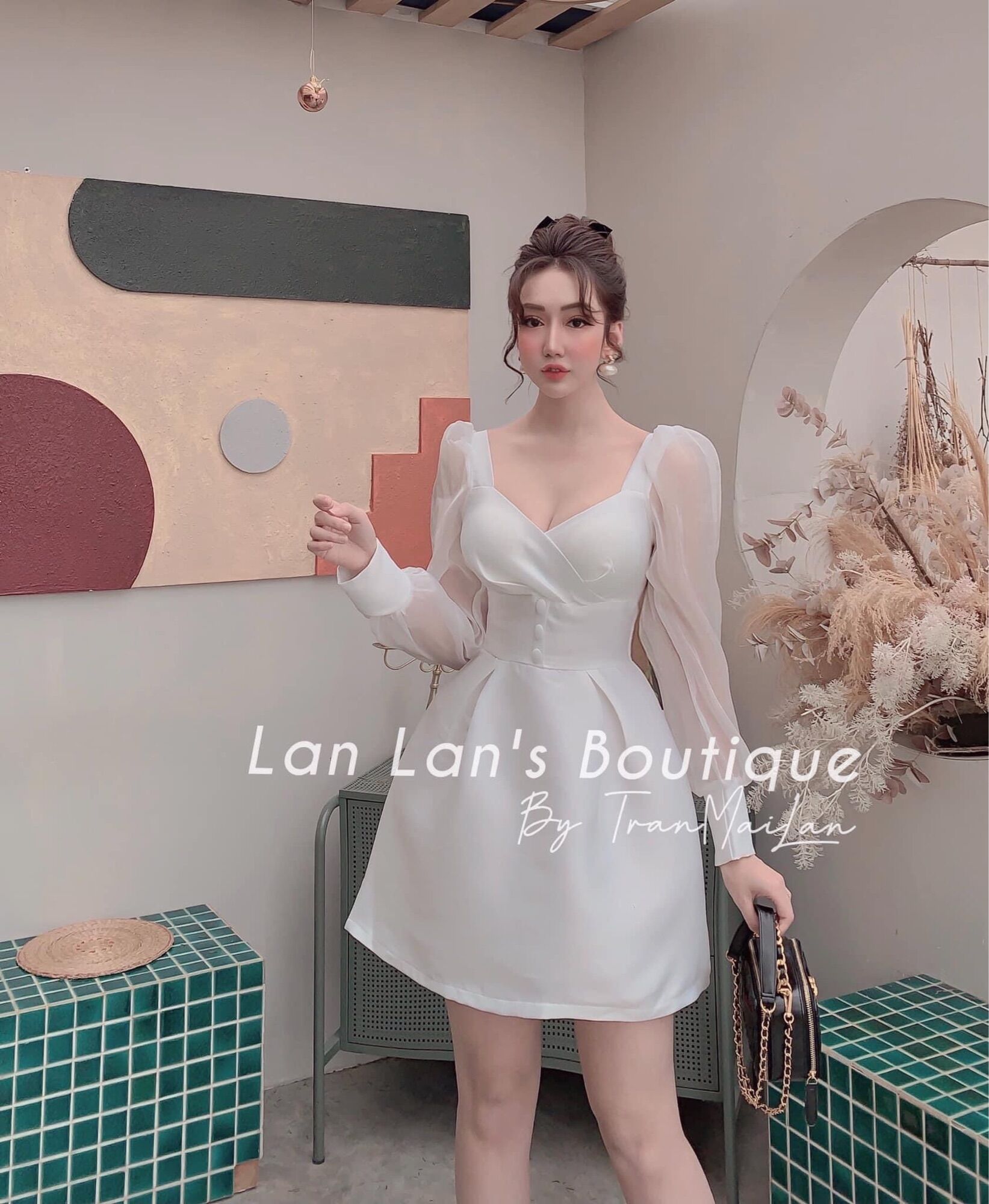 ĐẦM NỮ TAY DÀI DỰ TIỆC SANG CHẢNH