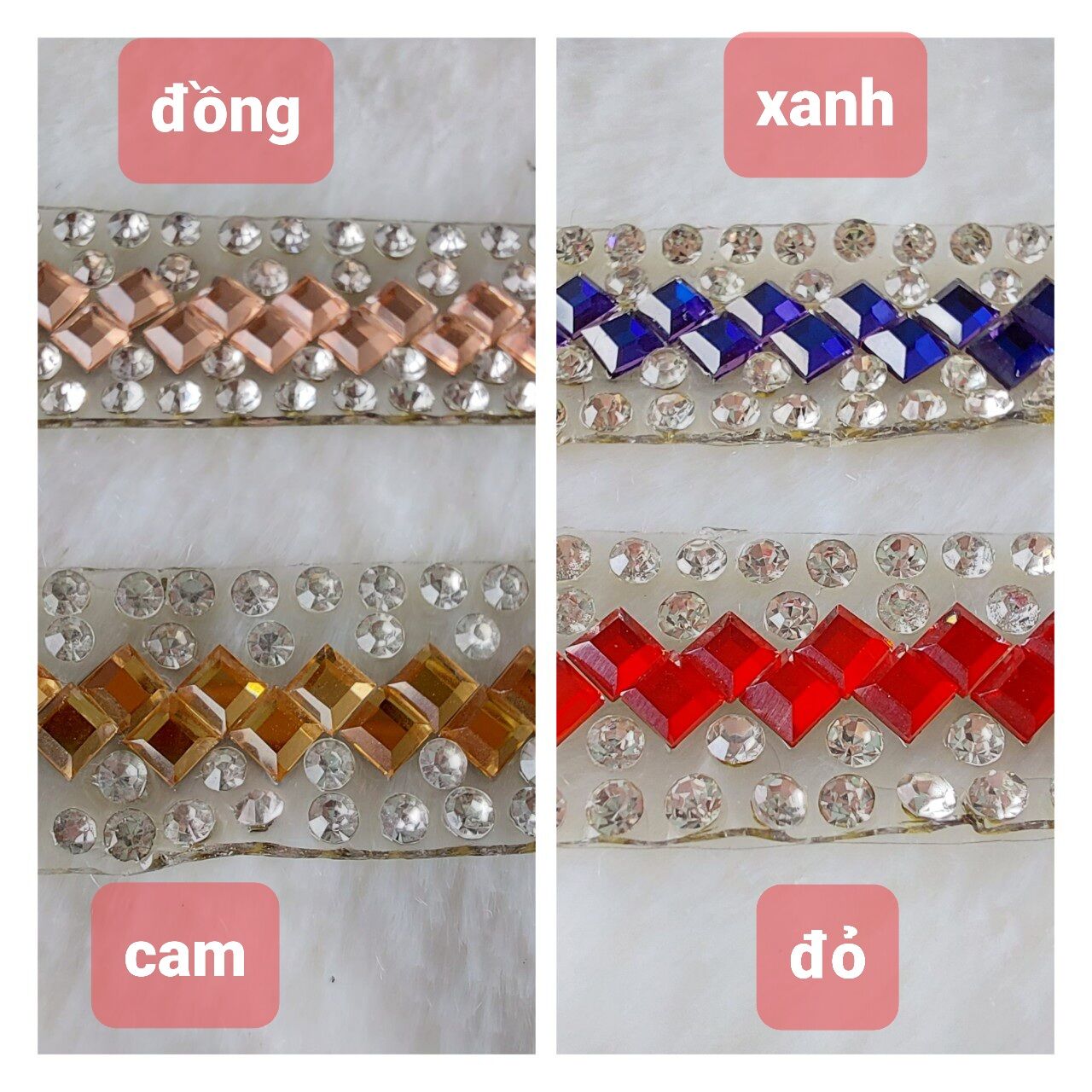 Dây đá dán có keo silicone