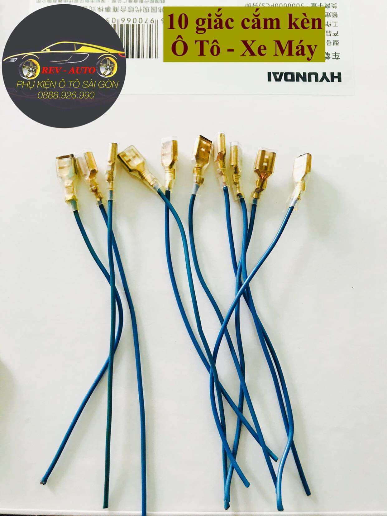 Giắc cắm kèn, còi ô tô - xe máy, 10 cái