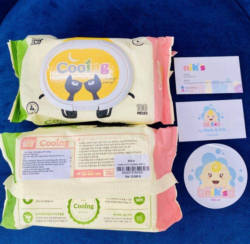 Thùng 10 gói khăn ướt cooing nhập khẩu Hàn Quốc