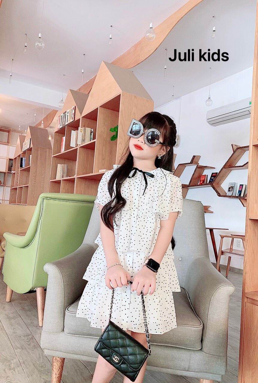 Đầm Voan Tầng Công Chúa Cho Bé Gái