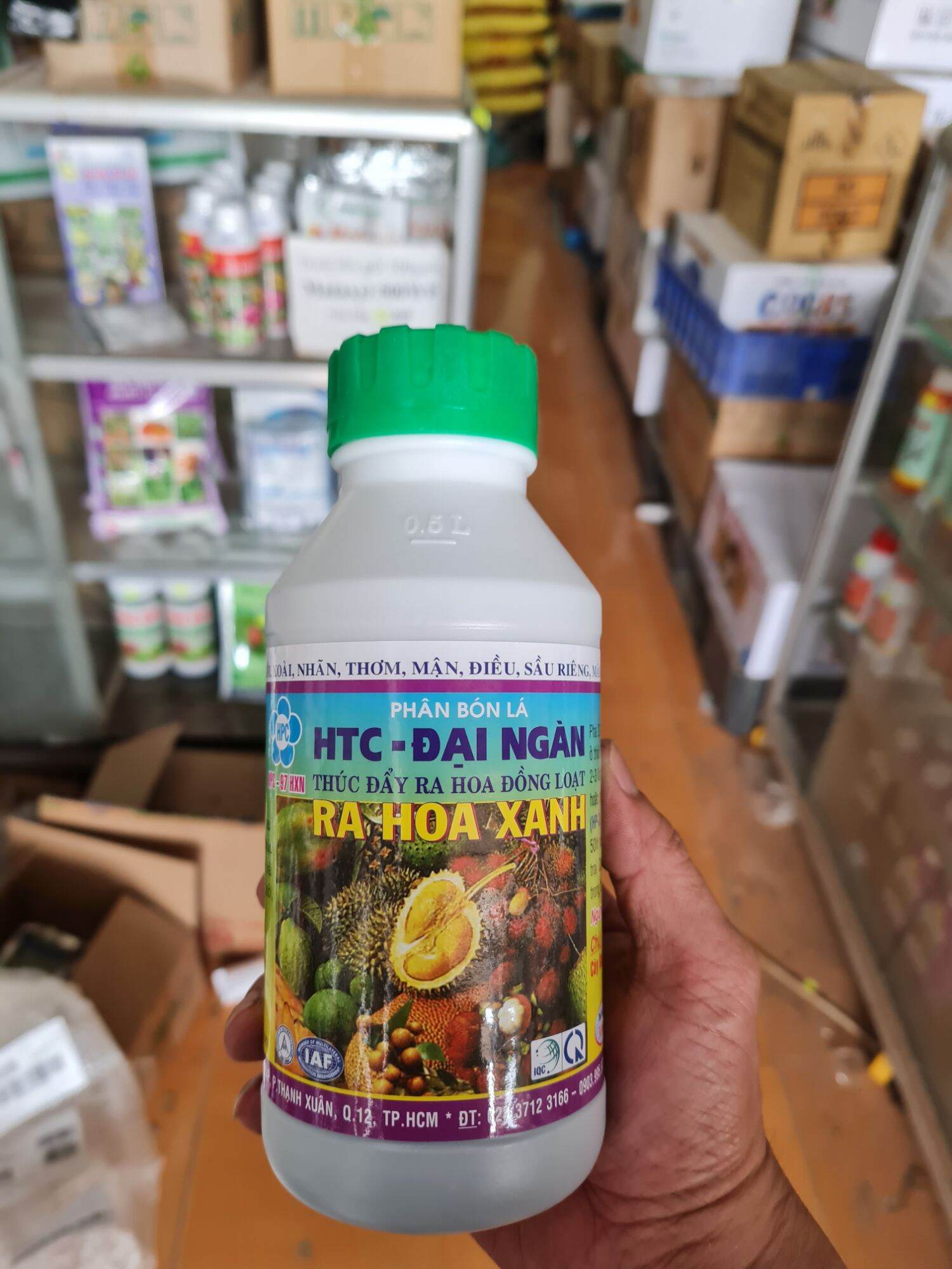 Ra hoa xanh 500ml