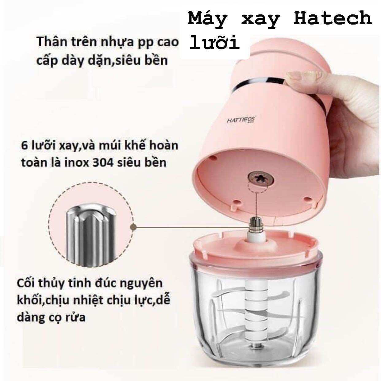 Máy xay Hattiecs 8 lưỡi/ xay ăn dặm cho bé