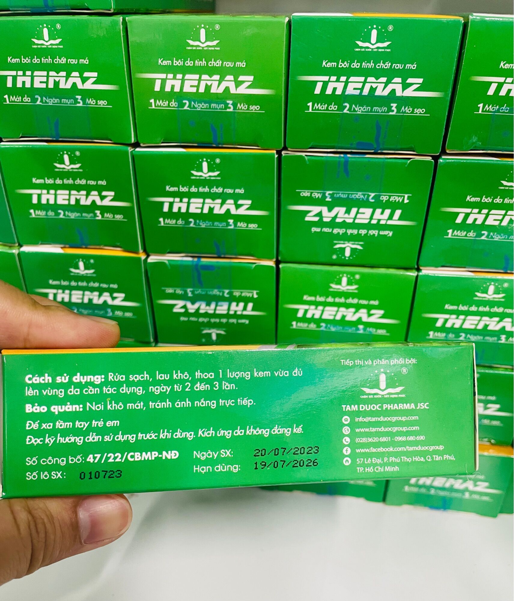 Kem Bôi Tinh Chất Rau Má Themaz - tuýp 20g