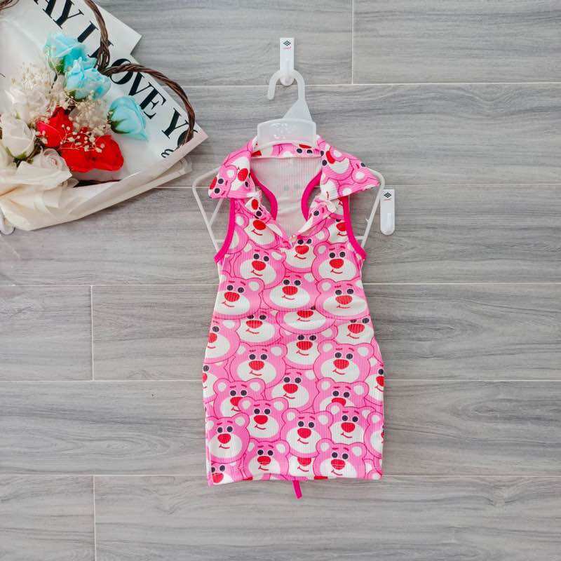 Đầm Body Thun Co Giãn Cho Bé Gái