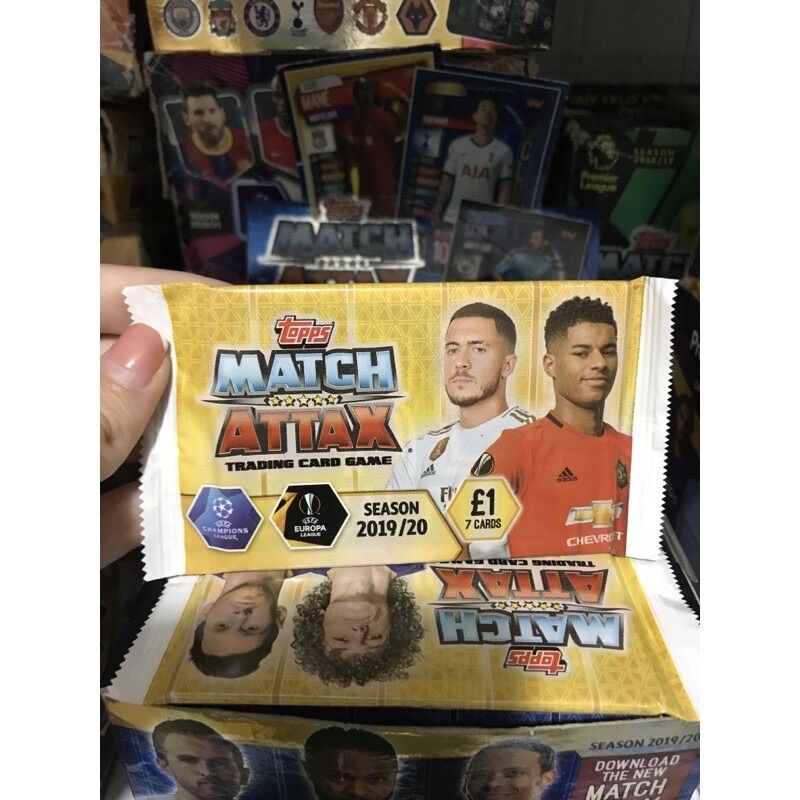[ Pack Lẻ ] Match Attax champions league 19/20 ( Pack 7 thẻ )
