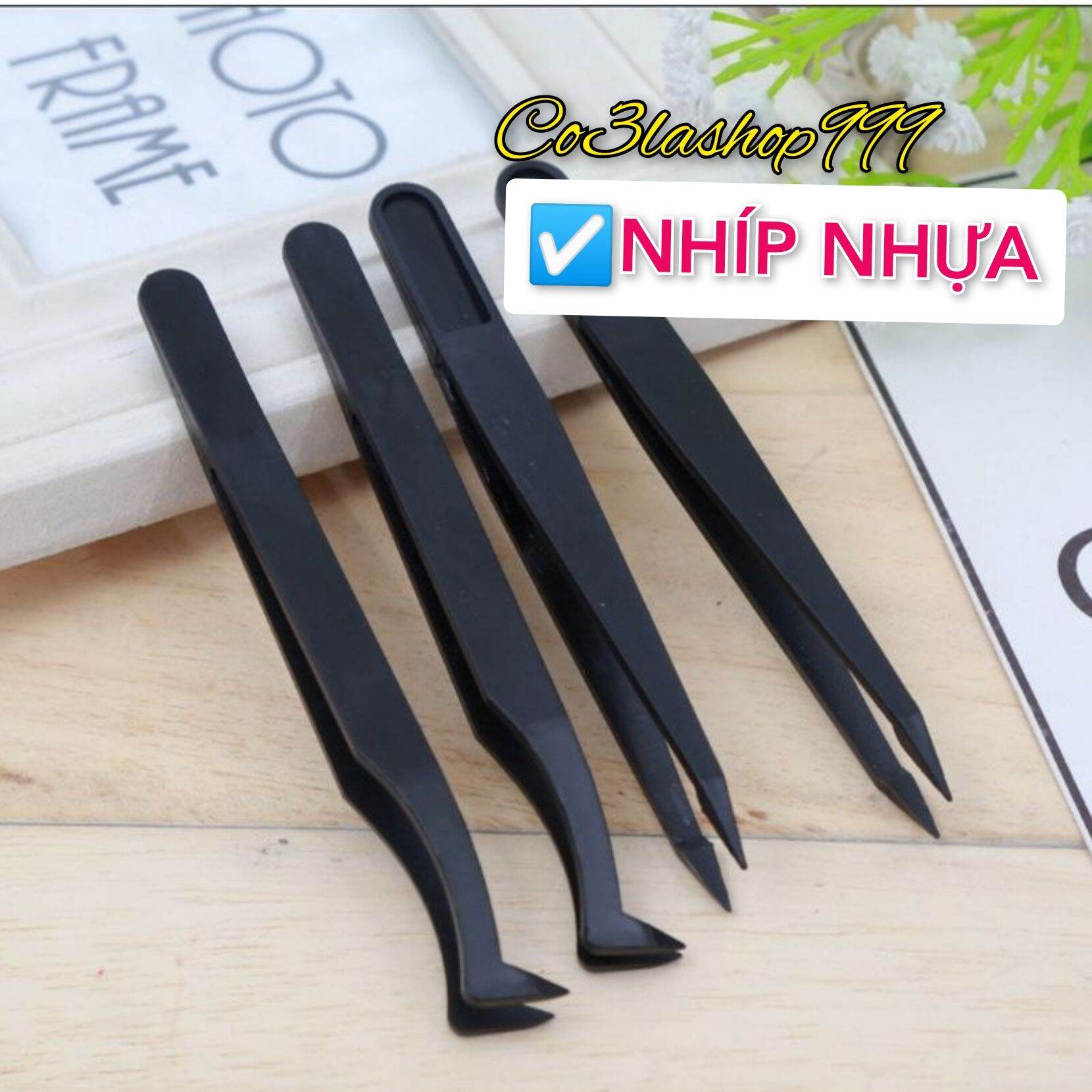 set 2 cây Nhíp Chất liệu Nhựa gắp linh kiện, chống tĩnh điện, gắp mí