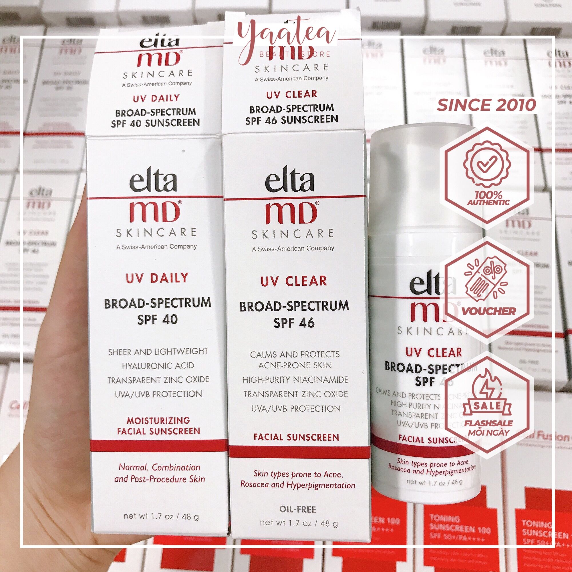 Kem chống nắng elta md các dòng 40/41/44/46/50