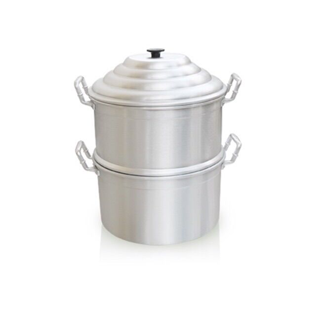 [HCM]Chỏ xôi nhôm + vỉ hấp KIM HẰNG chính hãng size 34cm