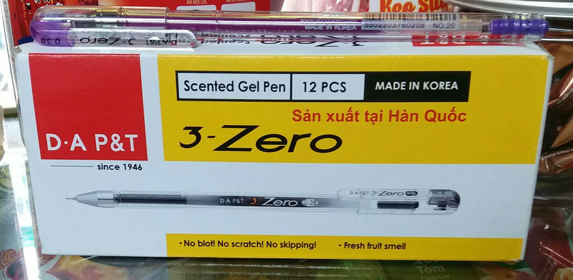 Hộp 12 cây bút mực tím 3 - ZERO Hàn Quốc