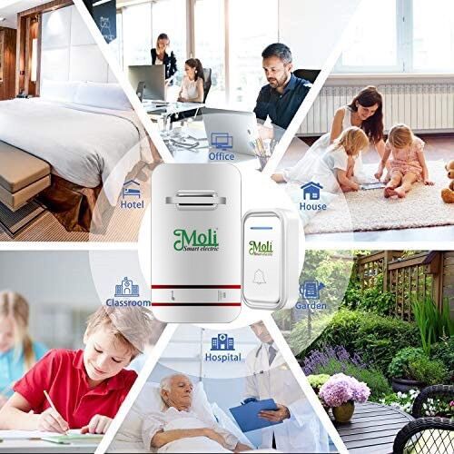 [HCM]Bộ 2 nút nhấn 1 chuông cửa không dây.